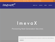 Tablet Screenshot of imevax.com